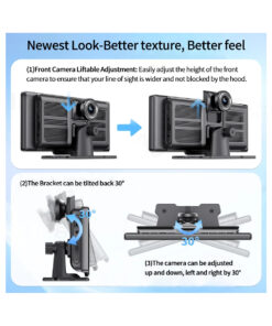 GloboStar® 86060 DVR FHD1080p Καταγραφικό Οχημάτων Smart με Οθόνη 8" Inches - WiFi - 4G Android 8.1OS - Sim Card Slot - GPS Navigator - Bluetooth - RAM2GB+ROM32GB - FM Transmitter - Dual Camera FHD1080p με WDR & Defogging Quad Core 1.5GHZ Processor 31 86060 12