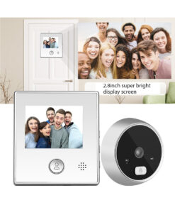 GloboStar® 86062 Ψηφιακή Έξυπνη Camera Εξώπορτας 120° Μοιρών με Έγχρωμη Οθόνη 2.8" Inches - Νυχτερινή Όραση με LED IR - Κουδούνι - Λειτουργεί με 4 Μπαταρίες AAA 20 86062 10