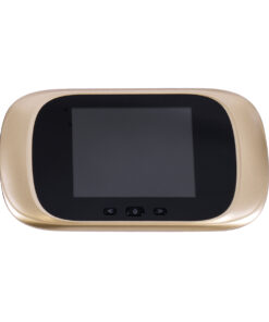 GloboStar® 86068 Επαναφορτιζόμενη Ψηφιακή Έξυπνη Camera Εξώπορτας 90° Μοιρών με Έγχρωμη Οθόνη 2.8" Inches - USB - Νυχτερινή Όραση με LED IR - Κουδούνι - Χρυσό 11 86068 3