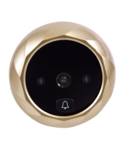 GloboStar® 86068 Επαναφορτιζόμενη Ψηφιακή Έξυπνη Camera Εξώπορτας 90° Μοιρών με Έγχρωμη Οθόνη 2.8" Inches - USB - Νυχτερινή Όραση με LED IR - Κουδούνι - Χρυσό 14 86068 6