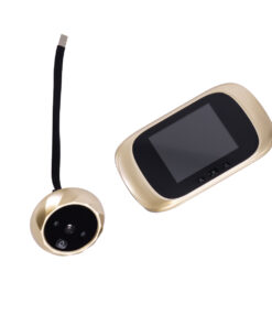 GloboStar® 86068 Επαναφορτιζόμενη Ψηφιακή Έξυπνη Camera Εξώπορτας 90° Μοιρών με Έγχρωμη Οθόνη 2.8" Inches - USB - Νυχτερινή Όραση με LED IR - Κουδούνι - Χρυσό 15 86068 7