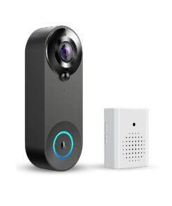 Alternative view of GloboStar® 86075 Επαναφορτιζόμενη Ψηφιακή Έξυπνη Camera Εξώπορτας 1080P WiFi 166° Μοιρών - 2500mAh - Νυχτερινή Όραση με LED IR - Ανιχνευτή Κίνησης - Κουδούνι - Διπλή Κατέυθυνση Ομιλίας - Μαύρο