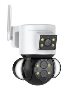 Alternative view of GloboStar® 86076 Επιτοίχια Κάμερα Πρίζας WiFi HD 1080P 350° Διπλή Κατέυθυνση Ομιλίας & Ανιχνευτή Κίνησης - Απομακρυσμένος Έλεγχος - Αδιάβροχη IP65 - Λευκό Μαύρο - Μ15 x Π14.5 x Y15cm - 2 Χρόνια Εγγύηση