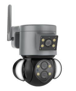 Alternative view of GloboStar® 86077 Επιτοίχια Κάμερα Πρίζας WiFi HD 1080P 350° Διπλή Κατέυθυνση Ομιλίας & Ανιχνευτή Κίνησης - Απομακρυσμένος Έλεγχος - Αδιάβροχη IP65 - Γρι Μαύρο - Μ15 x Π14.5 x Y15cm - 2 Χρόνια Εγγύηση