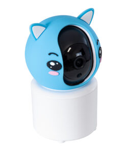 Alternative view of GloboStar® 86079 Επιτραπέζια Κάμερα WiFi HD 1080P 350° Διπλή Κατέυθυνση Ομιλίας & Ανιχνευτή Κίνησης - Απομακρυσμένος Έλεγχος Body Auto Tracking IP20 - Γαλάζιο Λευκό - Φ8 x Υ13cm - 2 Χρόνια Εγγύηση