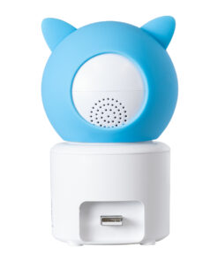 GloboStar® 86079 Επιτραπέζια Κάμερα WiFi HD 1080P 350° Διπλή Κατέυθυνση Ομιλίας & Ανιχνευτή Κίνησης - Απομακρυσμένος Έλεγχος Body Auto Tracking IP20 - Γαλάζιο Λευκό - Φ8 x Υ13cm - 2 Χρόνια Εγγύηση 15 86079 5