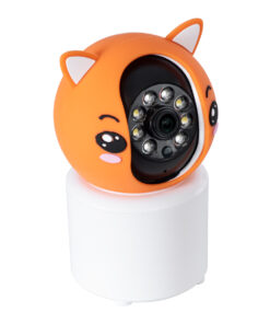 Alternative view of GloboStar® 86081 Επιτραπέζια Κάμερα WiFi HD 1080P 350° Διπλή Κατέυθυνση Ομιλίας & Ανιχνευτή Κίνησης - Απομακρυσμένος Έλεγχος Body Auto Tracking IP20 - Πορτοκαλί Λευκό - Φ8 x Υ13cm - 2 Χρόνια Εγγύηση