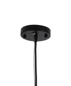 GLOBOSTAR® LILY 01561 Vintage Κρεμαστό Φωτιστικό Οροφής με Ντουί 1 x E27 AC 220-240V IP20 - Μαύρο & Λευκό - Μ90 x Π90 x Υ20cm 20 861ad0 01560 10