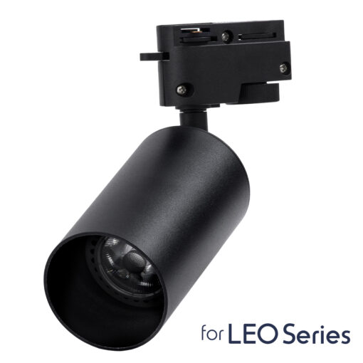 GloboStar® GloboStar® LEO 60353 Μοντέρνο Φωτιστικό Οροφής Σποτ Μονόφωτο 1 x GU10 IP20 Μαύρο Αλουμίνιο - Μ6 x Π6 x Υ19cm - 5 Χρόνια Εγγύηση