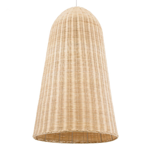 GloboStar® GLOBOSTAR® FAROL 01746 Boho Κρεμαστό Φωτιστικό Οροφής με Ντουί 1 x E27 AC 220-240V IP20 - Μπεζ - Μ60 x Π60 x Y100cm