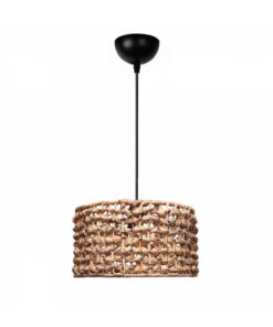 GloboStar® GLOBOSTAR® POMEGRANDE 204-0160 Boho Κρεμαστό Φωτιστικό Οροφής με Ντουί 1 x E27 AC 220-240V IP20 - Καφέ - Μ29 x Π29 x Υ16cm