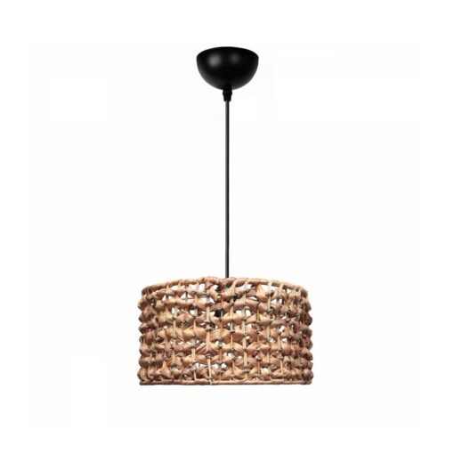 GloboStar® GLOBOSTAR® POMEGRANDE 204-0160 Boho Κρεμαστό Φωτιστικό Οροφής με Ντουί 1 x E27 AC 220-240V IP20 - Καφέ - Μ29 x Π29 x Υ16cm