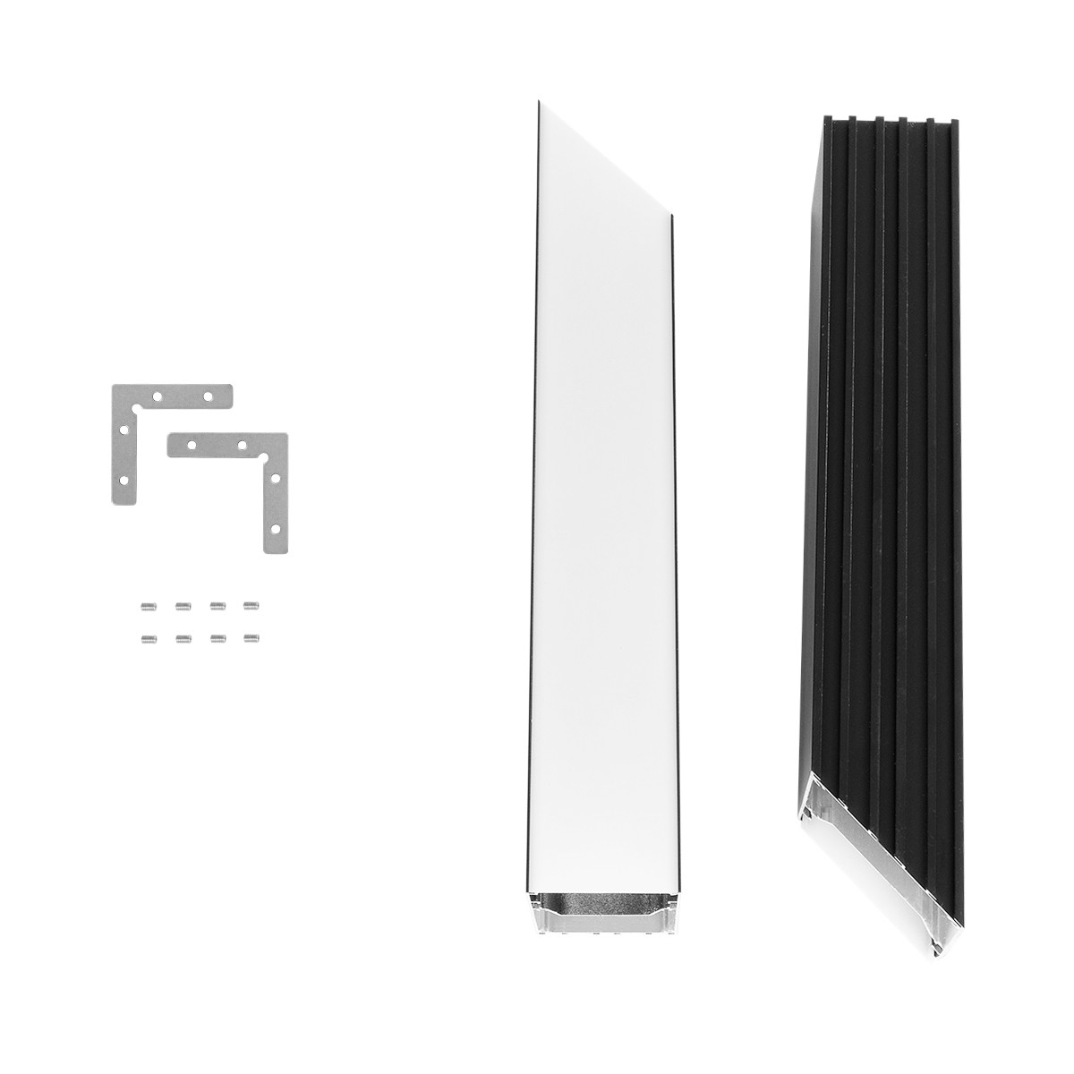 GLOBOSTAR® ALP-CORNER-SIDE90 BRIGHTRAIL 61778 Επιφανειακό / Κρεμαστό Προφίλ Αλουμινίου Γωνία με Λευκό Γαλακτερό Πατητό Κάλυμμα για Ταινίες LED IP20 - Μαύρο Ματ - Μ30 x Π5 x Υ7.5cm 9 GLOBOSTAR® ALP-CORNER-SIDE90 BRIGHTRAIL 61778 Επιφανειακό / Κρεμαστό Προφίλ Αλουμινίου Γωνία με Λευκό Γαλακτερό Πατητό Κάλυμμα για Ταινίες LED IP20 - Μαύρο Ματ - Μ30 x Π5 x Υ7.5cm - Image 8