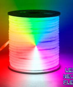 GloboStar® GloboStar® 70598 TUBE 360° Degree Neon Flex Epistar LED SMD 5050 1m 18W/m 60LED/m 1260lm/m 360° DC 230V Αδιάβροχη IP68 RGB Dimmable