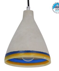 Alternative view of GLOBOSTAR® BEVIN 10001005 Μοντέρνο Κρεμαστό Φωτιστικό Οροφής με Ντουί 1 x E27 AC 220-240V IP20 - Πολύχρωμο - Μ17 x Π17 x Υ20cm