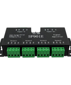 GloboStar® LED Digital RGB Ενισχυτής Σήματος SP901E LED Pixel WS2812B WS2811 SPI Signal Amplifier Repeater 10000 IC Professional Series 5v - 12v - 24v GloboStar 88774