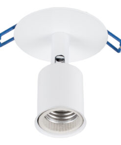 GloboStar® SARA 00848 Χωνευτό Φωτιστικό Οροφής Σποτ Μονόφωτο 1 x E27 IP20 Λευκό Μέταλλο - Μ8 x Π8 x Υ8.5cm 7 88edde 00848 3