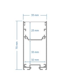 GLOBOSTAR® ALP-CORNER-SIDE90 LUMILINE 61766 Επιφανειακό / Κρεμαστό Προφίλ Αλουμινίου Γωνία με Λευκό Γαλακτερό Πατητό Κάλυμμα για Ταινίες LED IP20 - Λευκό Ματ - Μ30 x Π3.5 x Υ7cm 18 8a46aa 61766 9