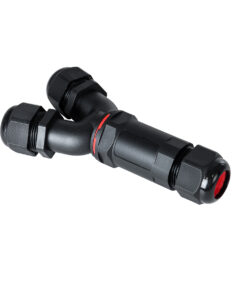 GloboStar® GloboStar® FAST-CONNECT 69918 Τριπλός Υ Αδιάβροχος IP68 Σύνδεσμος Ταχείας Σύνδεσης & Διακλάδωσης Καλωδίων - 1 x Είσοδος & 2 x Έξοδος - Εσωτερική Τριπλή Κλέμα με Συμβατή Διατομή Καλωδίων 3 x 0.5mm² έως 3 x 4mm² - 450V 24A Max - Μ13.5 x Π7.5 x Υ3cm - Μαύρο - 5 Years Warranty