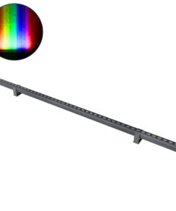 GloboStar® GLOBOSTAR® WASHER-STELLAR 90577 Μπάρα Φωτισμού Wall Washer LED 12W 1020lm 30° DC 24V Αδιάβροχο IP65 Πολύχρωμο RGBW Dimmable DMX512 - Γκρι Ανθρακί - Μ100 x Π3.2 x Υ3cm - 3 Χρόνια Εγγύηση