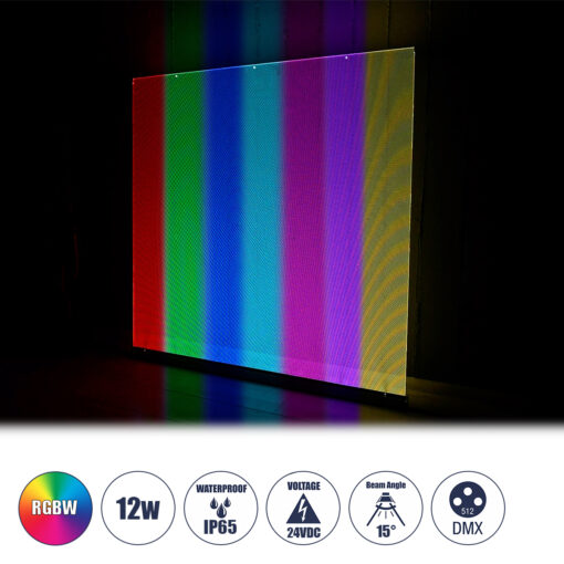 GloboStar® GloboStar® WASHER-PLEXI 90499 Μπάρα Φωτισμού Wall Washer LED 12W 1020lm 15° DC 24V Αδιάβροχο IP65 με Plexiglass Μοριακού Φωτισμού Μ100 x Π3.3 x Υ100cm Πολύχρωμο RGBW DMX512 - Γκρι Ανθρακί - 3 Χρόνια Εγγύηση