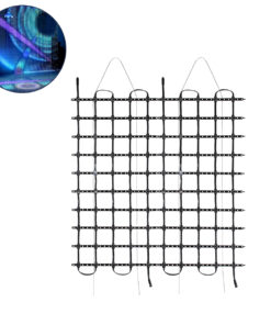 GloboStar® GloboStar® 90141 Digital Pixel Addressable Facade Soft Net Panel - Ψηφιακό Εύκαμπτο Δίχτυ Πάνελ Πρόσοψης Κτιρίων LED SMD 3535 75W/m2 100LED/m2 100PIXEL/m2 SPI/TTL Protocol IC UCS512B 4500lm/m2 120° DC 12V IP67 RGB - Μαύρο Σώμα - Μ100 x Π100 x Υ1.7cm