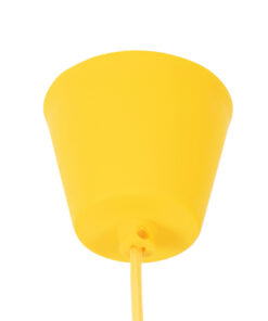 Alternative view of GLOBOSTAR® CABLITO 61555 Μοντέρνο Κρεμαστό Φωτιστικό Οροφής με Ντουί 1 x E27 AC 220-240V IP20 - Κίτρινο - Μ4 x Π4 x Υ110cm