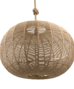 GloboStar® GLOBOSTAR® MANDALA 00732 Boho Κρεμαστό Φωτιστικό Οροφής με Ντουί 1 x E27 AC 220-240V IP20 - Μπεζ - Μ80 x Π80 x Υ60cm