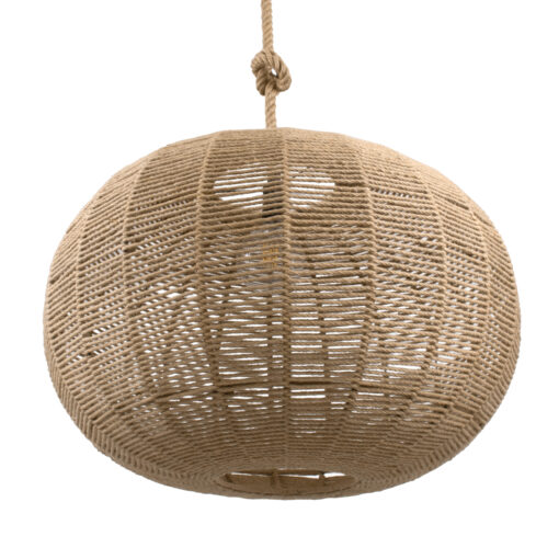 GloboStar® GLOBOSTAR® MANDALA 00732 Boho Κρεμαστό Φωτιστικό Οροφής με Ντουί 1 x E27 AC 220-240V IP20 - Μπεζ - Μ80 x Π80 x Υ60cm