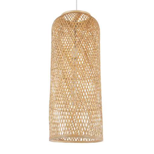 GloboStar® GLOBOSTAR® CALERO 01711 Boho Κρεμαστό Φωτιστικό Οροφής με Ντουί 1 x E27 AC 220-240V IP20 - Μπεζ - Μ30 x Π30 x Υ70cm