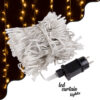 GloboStar® 85830 Διακοσμητική Κουρτίνα 6 x 3 Μέτρα με Controller 8 Προγραμμάτων Εναλλαγών Φωτισμού - Επεκτεινόμενη 600 LED 6W AC 230V με Διάφανο Καλώδιο & Πρίζα Schuko Αδιάβροχη IP44 Θερμό Λευκό 3000K Μ6 x Υ3m