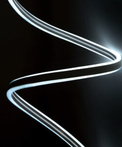 GloboStar® GloboStar® 70490 DOUBLE-SIDED 120°+120° Degree Neon Flex Epistar LED SMD 2835 1m 12W/m 120LED/m 1320lm/m 120°+120° DC 230V Αδιάβροχη IP68 Ψυχρό Λευκό 6000K Dimmable