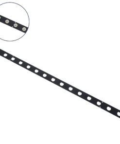 GloboStar® GloboStar® 90237 Μεταλλικο Καλυμμα 1 Μέτρου 15 Τεμαχίων για Ψηφιακή Αλυσίδα Γιρλάντα 20 Σποτ LED με Κωδικό 90140 Μαύρο Μ100 x Π4.7 x Υ1cm