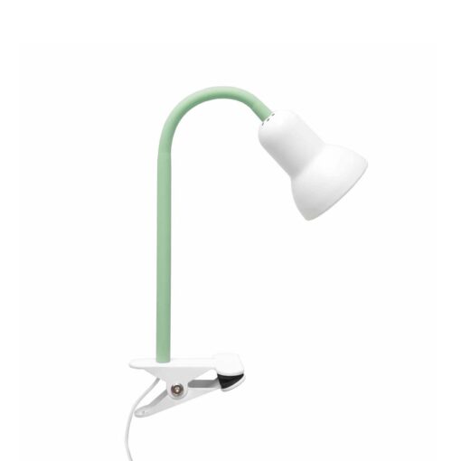 GloboStar® GloboStar® TAVOLO 204-0153 Παιδικό Eπιτραπέζιο Φωτιστικό Μονόφωτο 1 x E14 IP20 Πράσινο & Λευκό - Μ11 x Π9 x Υ35cm