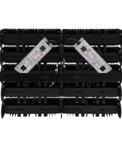 GLOBOSTAR® GOLIATH 90104 Προβολέας Γηπέδου LED 500W 75000lm SDCM<5 75°*135° Fish Eye Lens AC 100-277V Αδιάβροχο IP65 IK08 Φυσικό Λευκό 5000K - LUMILEDs SMD Chip & MEANWELL Driver - Μαύρο Χυτό Αλουμίνιο - Μ62 x Π22 x Υ23cm - 5 Χρόνια Εγγύηση 15 90104 5