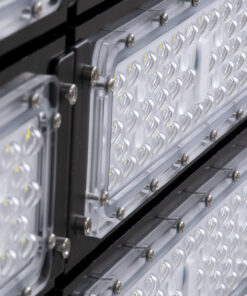 GLOBOSTAR® GOLIATH 90105 Προβολέας Γηπέδου LED 1000W 160000LM SDCM<5 75°*135° Fish Eye Lens AC 100-277V Αδιάβροχο IP65 IK08 Ψυχρό Λευκό 5000K - LUMILEDs SMD Chip & MEANWELL Driver - Μαύρο Χυτό Αλουμίνιο - Μ62 x Π22 x Υ90cm - 5 Χρόνια Εγγύηση 18 90105 9