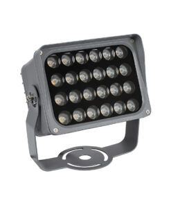 GloboStar® GLOBOSTAR® FLOOD-XENA 90127 Προβολέας Σποτ Wall Washer LED 24W 2520lm 10° AC 220-240V Αδιάβροχο IP65 Πορτοκαλί 2200K - Γκρι Ανθρακί - Μ18 x Π13.5 x Υ18cm - 3 Χρόνια Εγγύηση