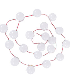 GloboStar® S-90138 Facade Module Chain String with 20 Spots - Αλυσίδα Γιρλάντα με 20 Σποτ LED SMD 3535 15W 20LED 20PIXEL 1200lm 240° DC 12V IP67 Θερμό Λευκό 2700K - Λευκό Σώμα - Μ200 x Π5 x Υ5cm 11 90138 5