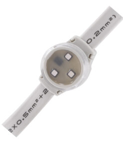 Alternative view of GloboStar® 90140 Digital Pixel Addressable Facade Module Chain String with 20 Spots - Ψηφιακή Αλυσίδα Γιρλάντα με 20 Σποτ LED SMD 3535 15W 20LED 20PIXEL SPI/TTL Protocol IC UCS512B 900lm 120° DC 12V IP67 RGB - Λευκό Σώμα - Μ232 x Π2.5 x Υ1.5cm