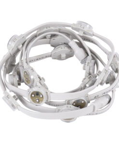 GloboStar® 90140 Digital Pixel Addressable Facade Module Chain String with 20 Spots - Ψηφιακή Αλυσίδα Γιρλάντα με 20 Σποτ LED SMD 3535 15W 20LED 20PIXEL SPI/TTL Protocol IC UCS512B 900lm 120° DC 12V IP67 RGB - Λευκό Σώμα - Μ232 x Π2.5 x Υ1.5cm 12 90140 5