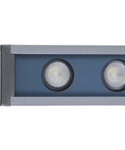 GLOBOSTAR® WASHER-FAIA 90185 Μπάρα Φωτισμού Wall Washer με Αντιθαμβωτική Γρίλια LED 36W 3780lm 30° DC 24V Αδιάβροχο IP65 Πολύχρωμο RGBW Dimmable DMX512 - Γκρι Ανθρακί - Μ100 x Π4 x Υ5cm - 3 Χρόνια Εγγύηση 21 90185 8