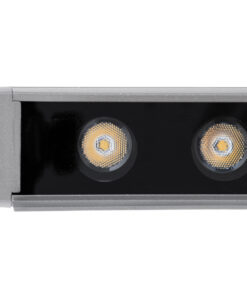 GLOBOSTAR® WASHER-FAIA 90186 Μπάρα Φωτισμού Wall Washer με Αντιθαμβωτική Γρίλια LED 24W 2040lm 15° DC 24V Αδιάβροχο IP65 Θερμό Λευκό 2700K Dimmable - Ασημί - Μ100 x Π4 x Υ5.5cm - 3 Χρόνια Εγγύηση 18 90186 8