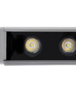 GLOBOSTAR® WASHER-FAIA 90187 Μπάρα Φωτισμού Wall Washer με Αντιθαμβωτική Γρίλια LED 24W 2280lm 15° DC 24V Αδιάβροχο IP65 Φυσικό Λευκό 4500K Dimmable - Ασημί - Μ100 x Π4 x Υ5.5cm - 3 Χρόνια Εγγύηση 18 90187 8