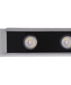 GLOBOSTAR® WASHER-FAIA 90189 Μπάρα Φωτισμού Wall Washer με Αντιθαμβωτική Γρίλια LED 24W 2040lm 15° DC 24V Αδιάβροχο IP65 Πολύχρωμο RGBW Dimmable DMX512 - Γκρι Ανθρακί - Μ100 x Π4 x Υ5.5cm - 3 Χρόνια Εγγύηση 18 90189 8