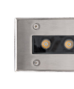 GLOBOSTAR® UNDERGROUND-REMVI 90190 Χωνευτή Μπάρα Φωτισμού Wall Washer LED 9W 990lm 10° DC 24V Αδιάβροχο IP68 Θερμό Λευκό 2700K Dimmable - Ανοξείδωτο Ατσάλι 304 - Μ30 x Π9 x Υ8.5cm / Q28.5 x 7.5cm - 3 Χρόνια Εγγύηση 15 90190 7