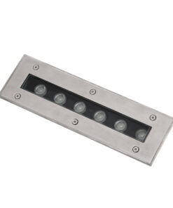 Alternative view of GLOBOSTAR® UNDERGROUND-REMVI 90191 Χωνευτή Μπάρα Φωτισμού Wall Washer LED 9W 765lm 10° DC 24V Αδιάβροχο IP68 RGBW Dimmable DMX512 - Ανοξείδωτο Ατσάλι 304 - Μ30 x Π9 x Υ8.5cm / Μ28.5 x Π7.5cm - 3 Χρόνια Εγγύηση
