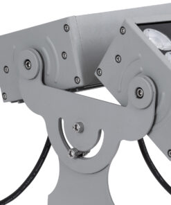 GloboStar® FLOOD-ZENA 90220 Προβολέας Wall Washer για Φωτισμό Κτιρίων LED 120W 10800lm 3° DC 24V Αδιάβροχο IP65 L38 x W30.5 x H24cm Θερμό Λευκό 2700K - Ασημί - 3 Years Warranty 25 90220 11