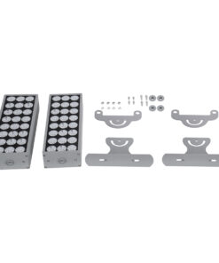 GloboStar® FLOOD-ZENA 90220 Προβολέας Wall Washer για Φωτισμό Κτιρίων LED 120W 10800lm 3° DC 24V Αδιάβροχο IP65 L38 x W30.5 x H24cm Θερμό Λευκό 2700K - Ασημί - 3 Years Warranty 27 90220 13