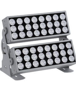 Alternative view of GloboStar® FLOOD-ZENA 90220 Προβολέας Wall Washer για Φωτισμό Κτιρίων LED 120W 10800lm 3° DC 24V Αδιάβροχο IP65 L38 x W30.5 x H24cm Θερμό Λευκό 2700K - Ασημί - 3 Years Warranty
