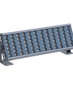 Alternative view of GloboStar® FLOOD-TENA 90221 Προβολέας Wall Washer για Φωτισμό Κτιρίων LED 72W 6480lm 10° DC 24V Αδιάβροχο IP65 L46.5 x W7 x H16.5cm Θερμό Λευκό 2700K - Ασημί - 3 Years Warranty